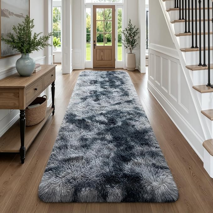 Deerhoo 3x10 Runner Rugs for Long Hallway Bedroom Kitchen, Plush Furry by Deerhoo