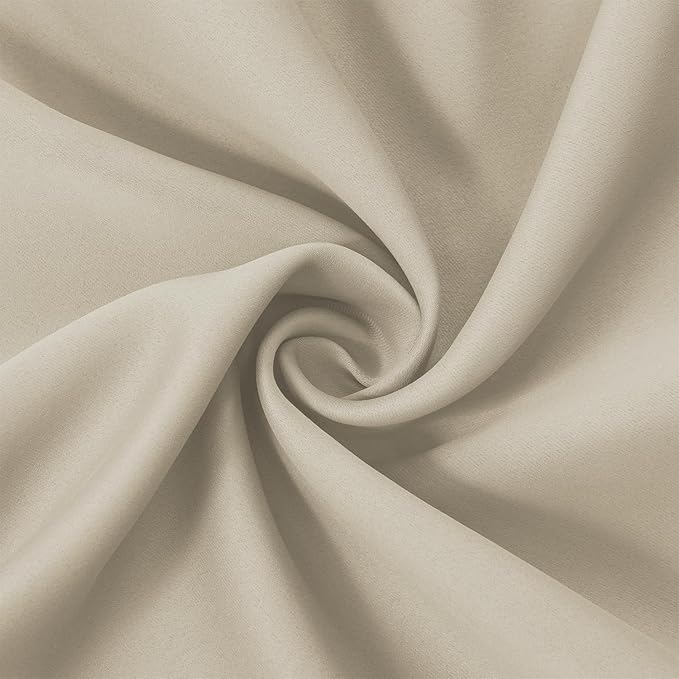 Light Beige Thermal Blackout Curtains/52 x 95 Inch/Set of 2 Panels Room - Image 6