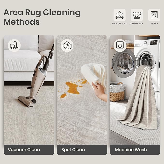 3x5 Area Rug Non Slip, Washable Entryway Rug - Image 8