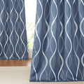 NICETOWN Living Room Curtains 102" Length 2 Panels Burg, Stone Blue, Extra Long by NICETOWN