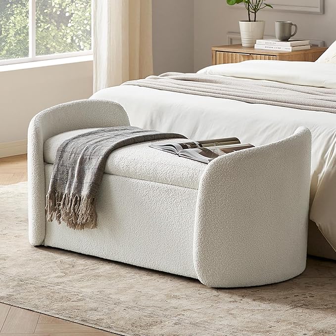 mopio Sophie 51" Ottoman Storage Bench, Entryway and Window Seating, End of Bed by MopioInc