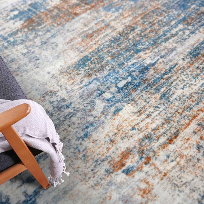 Abstract Area Rugs 9x12 Ft Washable Large Rugs - Image 8