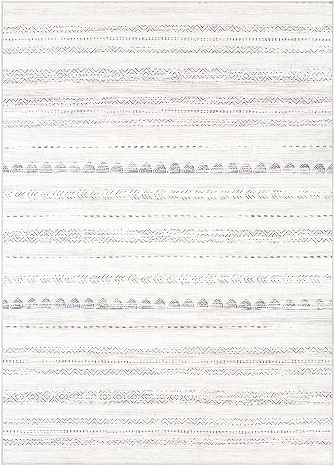 Nakagishi 6x10 Area Rugs Living Room: Washable Boho Large Neutral Soft - Image 9