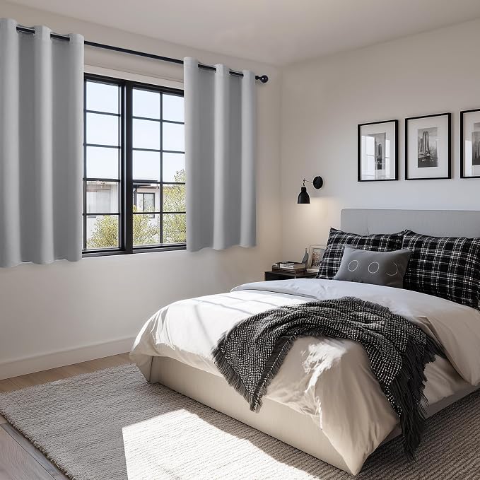 Blackout Curtains for Bedroom, 42 x 54 Inch, 2 Panels | Thermal Insulated & - Image 6
