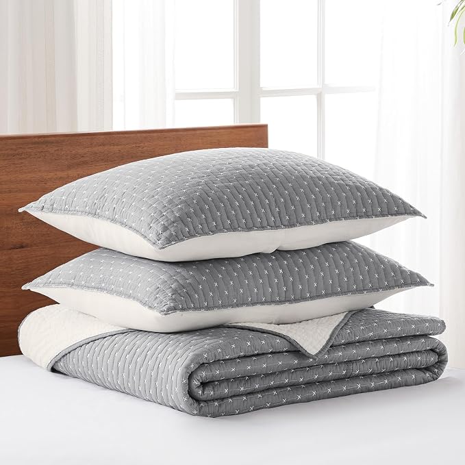 Levtex Home Cross Stitch Reversible Full Bedspread Set - Image 3