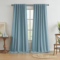 Extra Long 120 Inch Full Blackout Curtains by KEQIAOSUOCAI