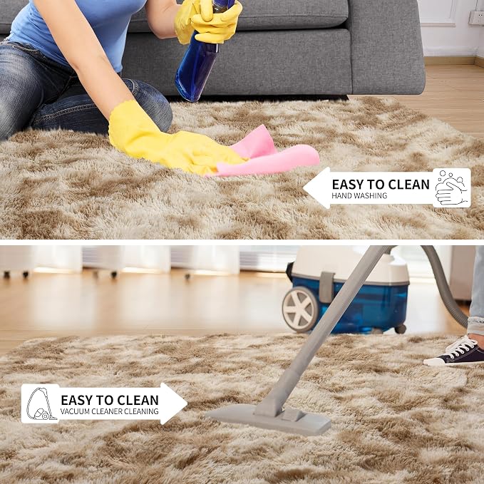 Area Rugs 9x12 for Living Room, Super Soft Fluffy Rugs for Bedroom, Modern - Image 6