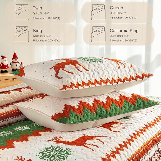 Whale Flotilla Patchwork Quilts Queen Size, Extra Soft Floral Bedspreads | - Image 4