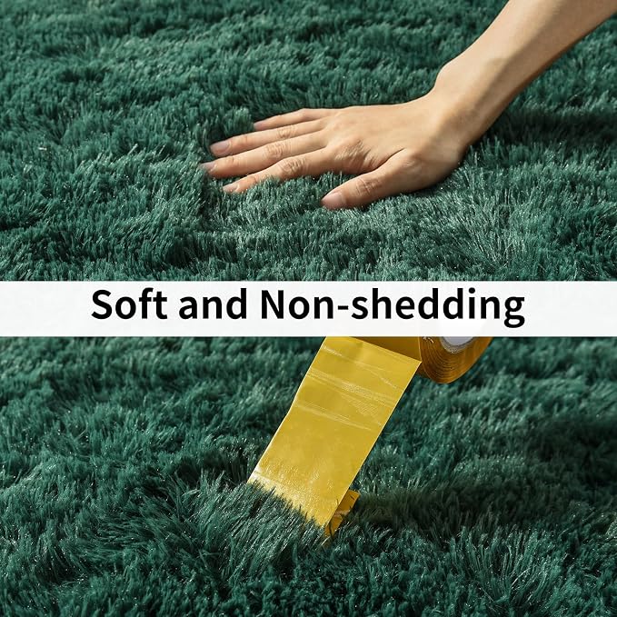 Soft Runner Rugs for Bedroom Hallways New Upgraded Non-Slip Bottom, 2x4 Green - Image 5