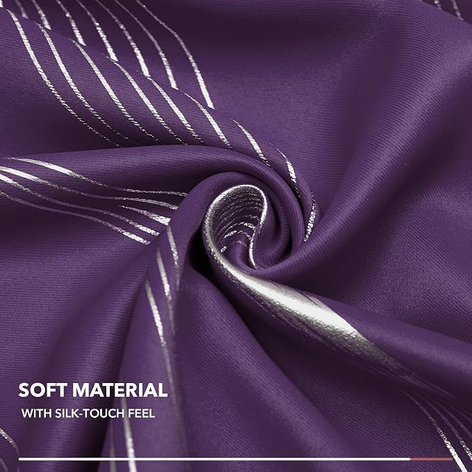 Deconovo Curtains for Living Room, Pattern Blackout Curtains 84 Inches Long | - Image 6
