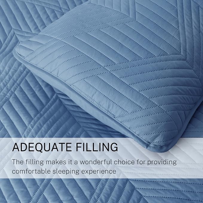 Exclusivo Mezcla California King Quilt Bedding Set, Soft Microfiber, Modern - Image 6