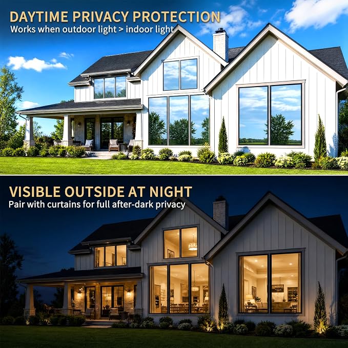 Window Glass Paper Film Tint One Way Vinyl, Window Heat Control Stickers UV - Image 8