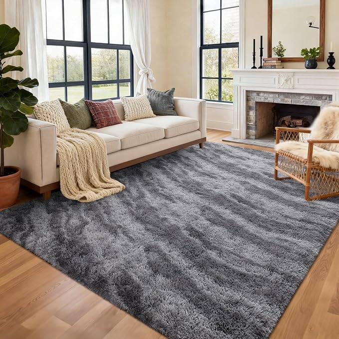 8x10 Ft Extra Large Shag Rugs for Living Room, Ultra Soft Fluffy Furry Area - Image 3