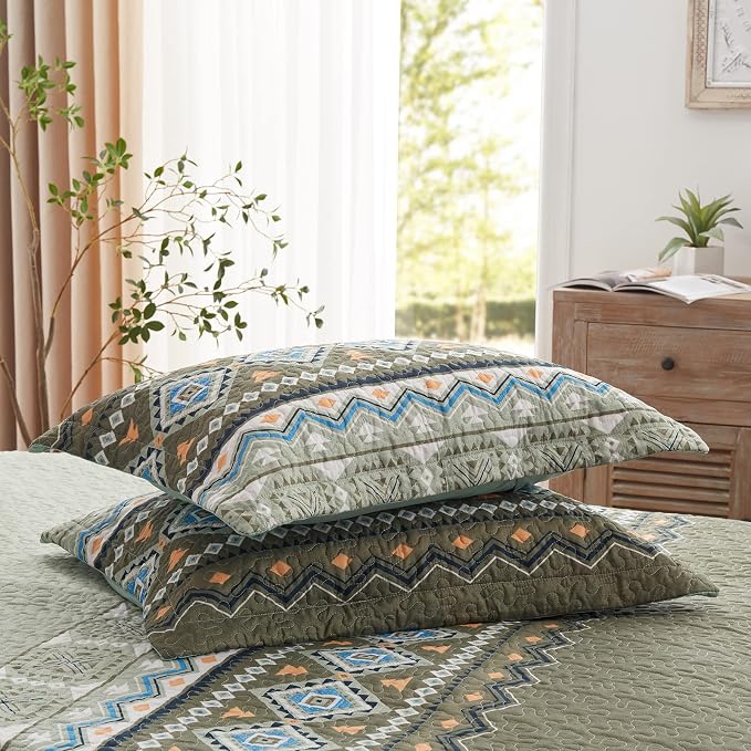 Quilt Set King Size 3 Piece Bedspread Coverlet Lightweight Comforter Microfiber - Image 7