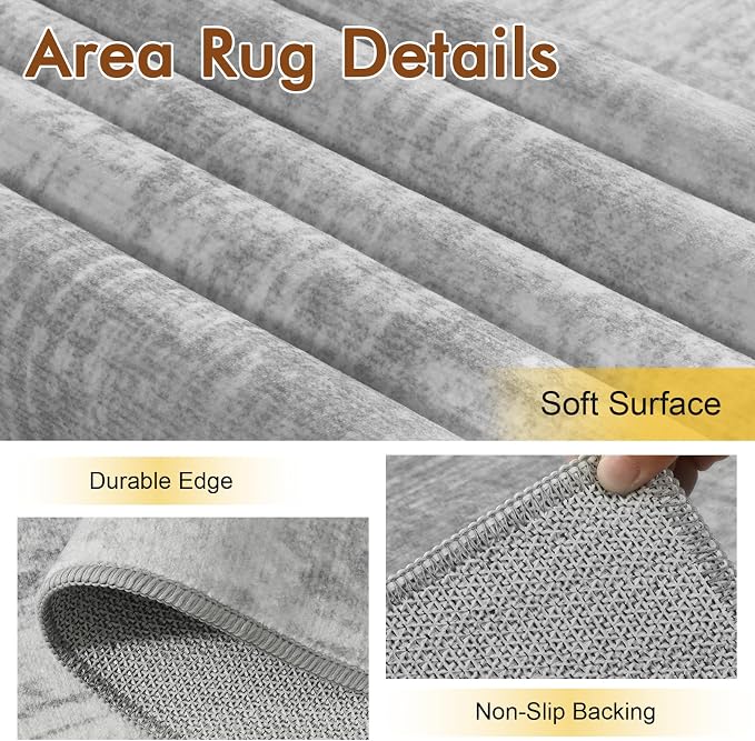 6x9 Ft Large Area Rugs for Living Room, Soft Non-Slip Washable Rugs Modern - Image 6