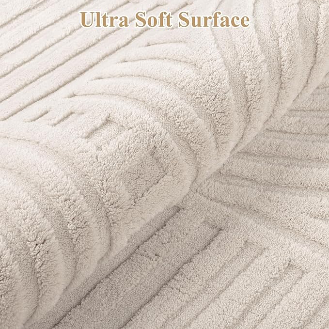 Pauwer 2x3 Area Rugs for Living Room, Modern Non Slip Washable Rug, Soft Fluffy - Image 3