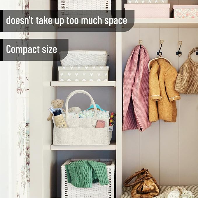 Mr. Pen- Baby Diaper Caddy Organizer, Medium | Nursery Storage Bin and Car - Image 5