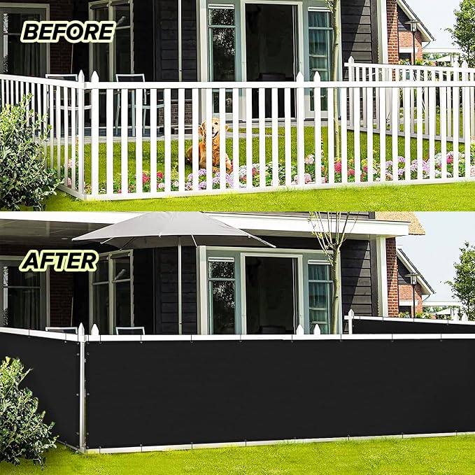 LOVE STORY 3' x 4' Balcony Privacy Screen Cover - Image 3