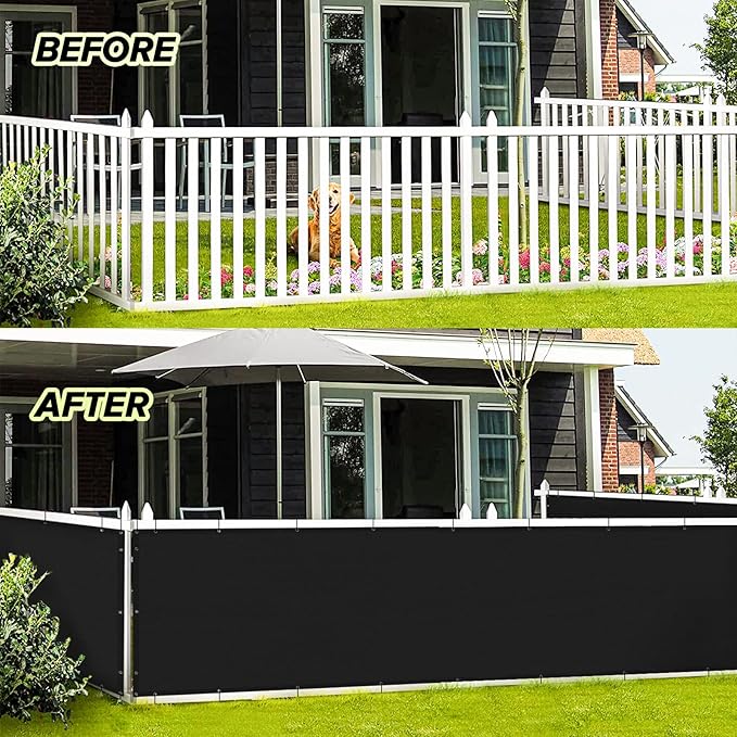 LOVE STORY 3' x 6' Balcony Privacy Screen Cover - Image 3