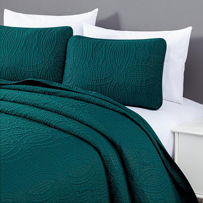 Chezmoi Collection Austin 3-piece Oversized Bedspread Coverlet Set | Oversized - Image 6