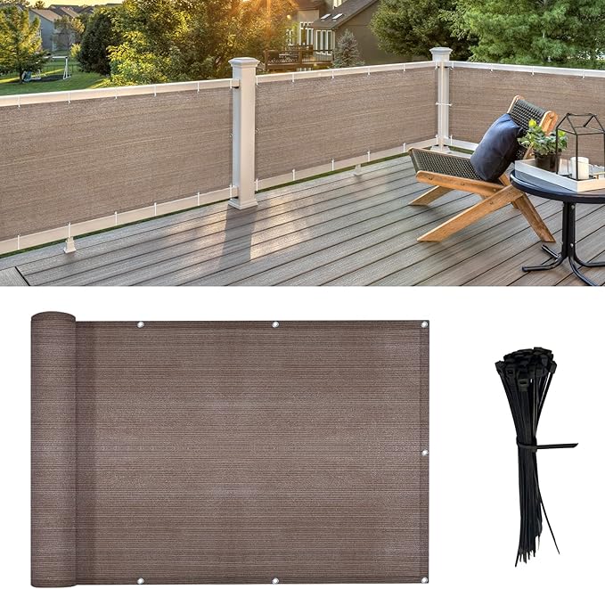 LOVE STORY 3' x 4' Balcony Privacy Screen Cover by LOVESTORY