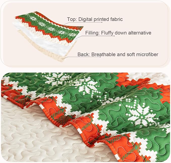 Whale Flotilla Patchwork Quilt King Size, Extra Soft Floral Bedspreads | Happy - Image 5