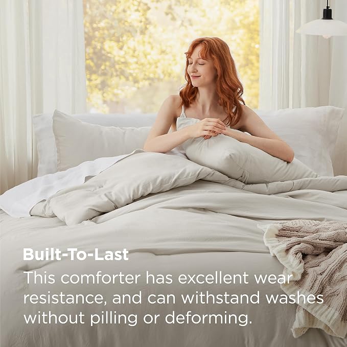Bedsure Oversized Queen Comforter Set, 3 Pieces GentleSoft™ Bed Set, 1 - Image 3