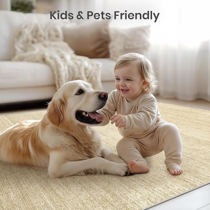 Washable Rugs 5x7, Non Slip Large Area Rugs - Image 8