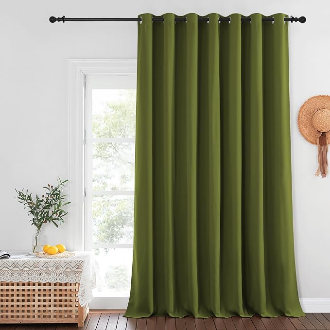 NICETOWN Patio Door Curtain Sound Blocking, Bedroom Privacy Room Divider Curtain - Image 8