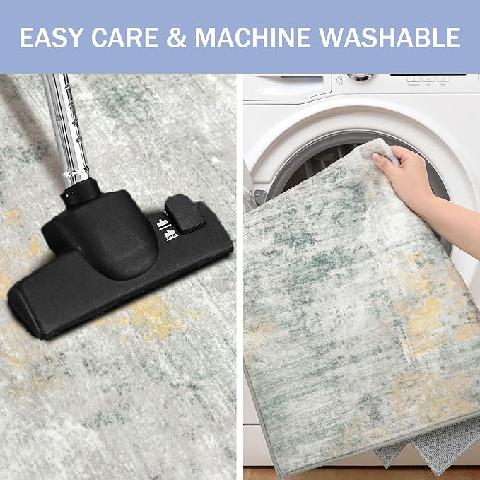 Small Abstract Area Rug 2x3 Ft Entryway Rugs Washable Door Mat Indoor Entrance - Image 3