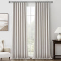 Blackout Extra Long Curtains & Drapes 108 Inches Long 2 Panels Set, Lush Pinch by QJMYDECO
