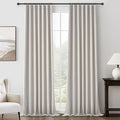 Blackout Extra Long Curtains & Drapes 105 Inches Long 2 Panels Set, Lush Pinch by QJMYDECO