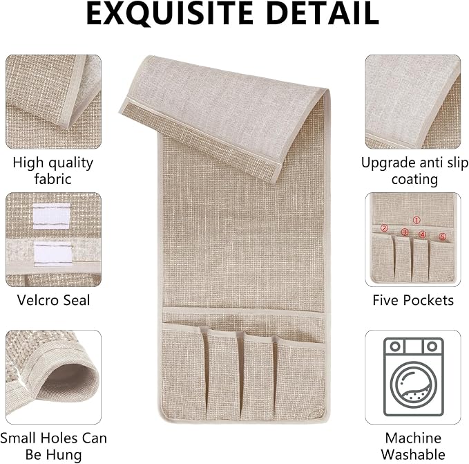 Remote Control Holder Couch Caddy, Armchair Caddy - Image 6