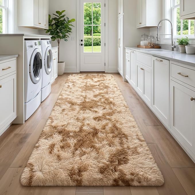 Deerhoo 3x8 Runner Rugs for Long Hallway Bedroom Kitchen, Plush Furry, High Pile - Image 5