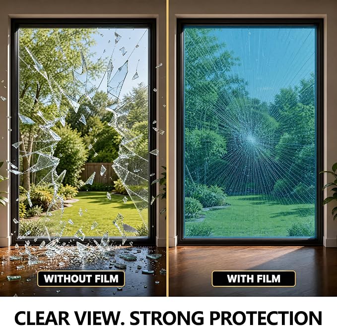 One Way Privacy Window Film Static Cling Mirror Tint 17.5Inx7.8Ft | Heat - Image 7
