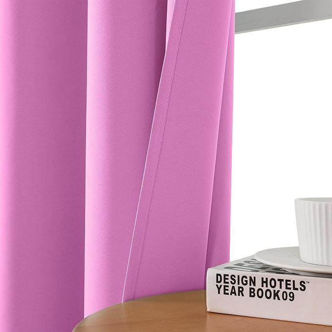 CUCRAF Blackout Curtains 96 inch Length 2 Panels Set, Room Darkening Drapes - Image 7