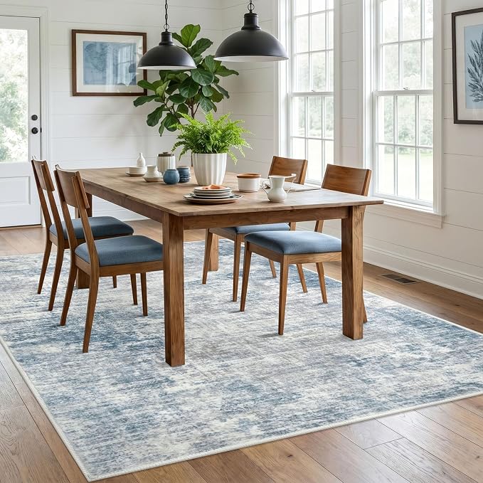 Abstract Area Rugs 6x9 Ft Washable Rugs - Image 2