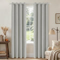 Joydeco Blackout Curtains 90 Inches Long 2 Panels Burg, Room Darkening Curtains by JOYDECO