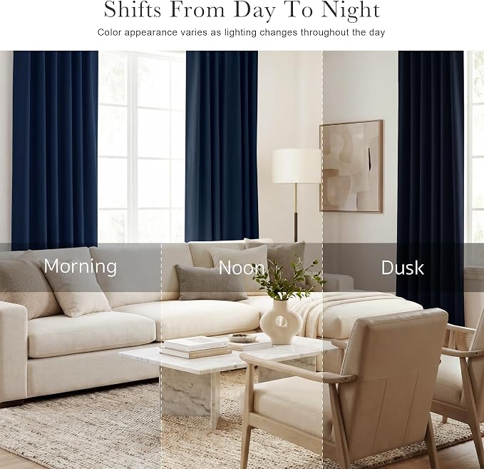 PONY DANCE Blackout 80 inch Length Curtains 2 Panels Set, Thermal Insulated - Image 7