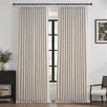 Greyish Beige Blackout Patio Sliding Door Curtains 92 Inches Long 2 Panels by PleatedDrapes