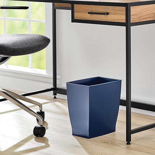 iDesign Small Plastic Bathroom Trash Can, - Image 5