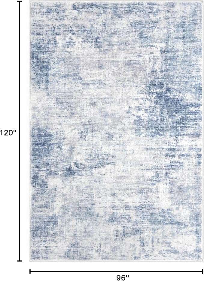 Abstract Area Rugs 8x10 Ft Washable Large Rugs - Image 2