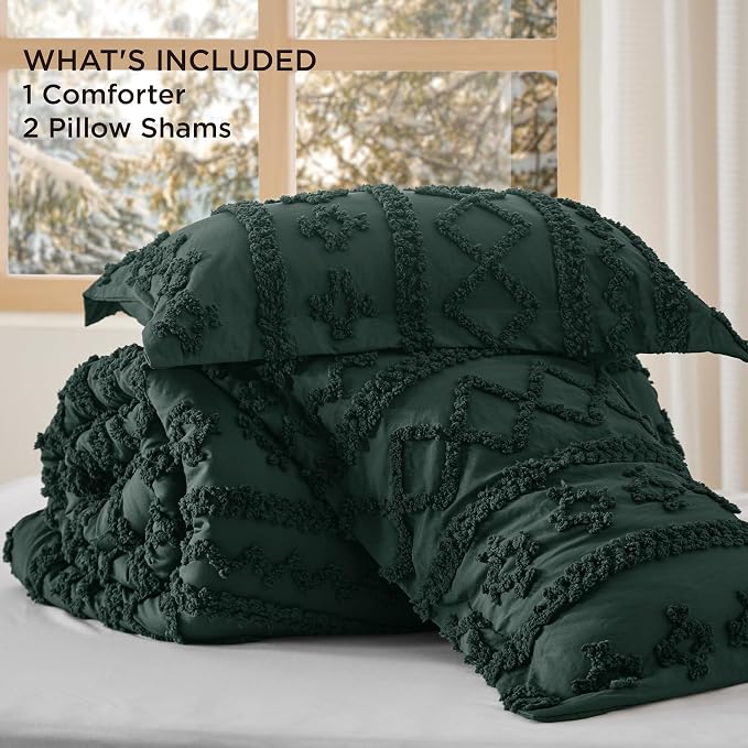 Bedsure Tufted Boho Comforter Set Queen Size - Image 8