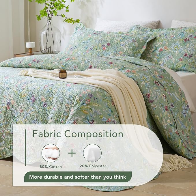 Lady Ann Oversized King Quilt 128x120, Lightweight Large Extra Soft Quilted - Image 3