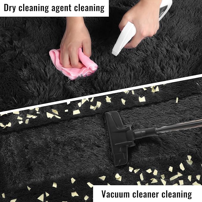 4x6 Ft Fluffy Bedroom Rugs, Shaggy Carpet | Indoor Nursery Rugs - Image 4
