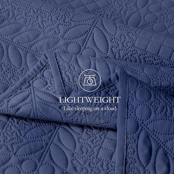 FLYMME Twin Quilt Bedding Set, Vintage Olive Leaf Design Bedspread Bed Coverlet - Image 5