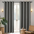 Joydeco Grey Blackout Curtains 120 Inches Long, Extra Long Curtains 120 Inch by JOYDECO