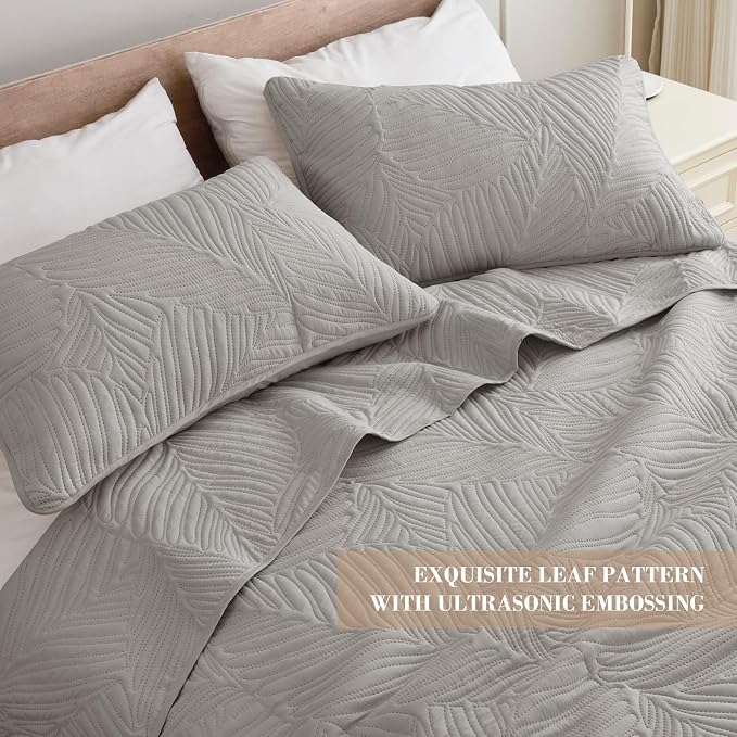 Exclusivo Mezcla California King Quilt Bedding Set, Microfiber Bedspreads | - Image 3