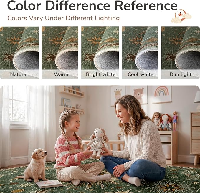 Vacuum-Friendly, 2x3 Washable Area Rug - Image 6