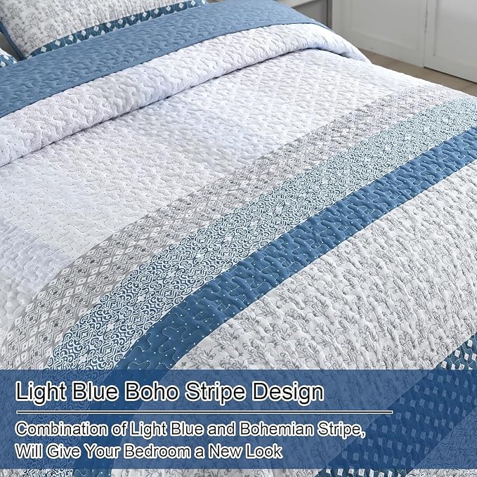 WONGS BEDDING Twin Quilt Bedding Set 2 Piece, Modern Casual Bedroom Decor - Image 5